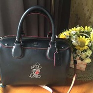 Coach x Disney 限量波士頓包（附背帶）經典款