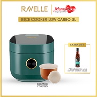 RAVELLE Rice Cooker Digital Low Carbo 3 Liter - Penanak Nasi - Low Watt