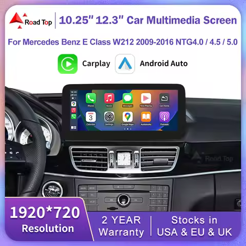 Android Auto Wireless CarPlay Linux Car Multimedia Touch Screen for Mercedes Benz E Class W212 Radio