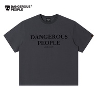 เสื้อยืดคอกลมแขนสั้นผ้าฝ้ายแท้ทรงหลวมสำหรับฤดูร้อน แบรนด์ Dangerous People ของ Xue Zhihuan แฟชั่นลำล