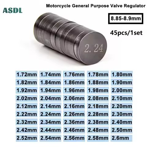 Motorcycle Engine Parts Adjustable Valve Pad Shims diameter 8.85-8.9 mm thickness 1.72mm-2.6mm Valve