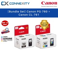 [Bundle Set] Canon Ink Cartridges PG-760 Canon CL-761 Black Ink For PIXMA TS5370 PIXMA TS5370a Canon