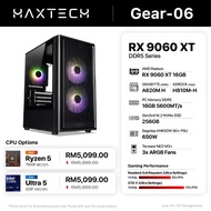 Gear-06 - Radeon RX 9060 XT 16GB Gaming PC | Ryzen 5 7500F / Ultra 5 225F (16GB RAM / 256GB SSD) | 3