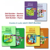 Skills Builder Starters, Flyers, Movers 1+2 book (combo of 2 books) - Beautiful laser printing, audi