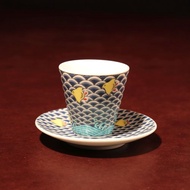 九谷燒 吉祥酒杯 豆皿 套組 千鳥