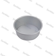 [SG Seller] 11.5 cm x 4.5 cm Cake Baking Tray Round Silver 4 inch