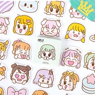 Girls' Expressions Vinyl Stickers (45 PIECES PER PACK) Goodie Bag Gifts Christmas Teachers' Day Children's Day