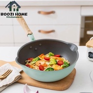 non-stick wok pan Periuk 24CM/28CM induction gas cooker  Household cooking frying wok pan cookware