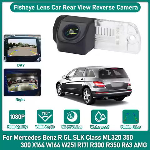 170° HD CCD 1080P Backup Rear View Camera For Mercedes Benz R GL SLK Class ML320 350 300 X164 W164 W
