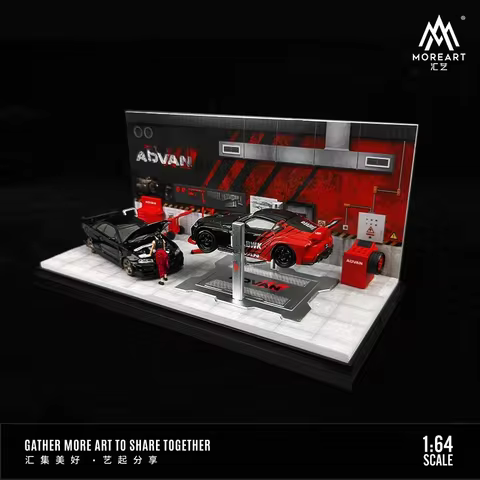 Time Micro& Moreart 1:64 ADVAN modification shop assembly scene model