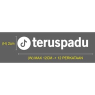 Sticker TikTok / IG ID - STICKER HURUF BERASINGAN BERSAMA LOGO TIKTOK