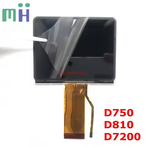 For Nikon D7200 D810 D750 LCD Display Screen With Backlight Protector Glass Camera Replacement Unit 