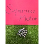 (1pack=10pcs) ENGINE SCREW RXZ SS2 SS1 Y100 C70 Y80 RG RR110 KRISS RC Y125Z SIZE 10