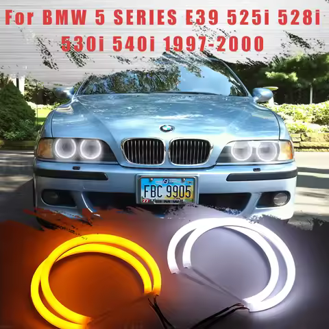 LED SMD Cotton Light Switchback Angel Eye Ring DRL Kit For BMW 5 SERIES E39 525i 528i 530i 540i 1997