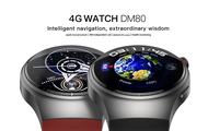 LEMFO DM80 4G Smart Watch WiFi GPS Bluetooth Smartwatch Call Sleep Heart Rate Monitor 1.43inch AMOLED Touch Screen 2GB+16GB watch