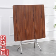 Household 6 Square 4 Mahjong Foldable Old-fashioned Rental Square Dining Table Dining Table Simple P