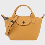 LONGCHAMP LE PLIAGE XTRA系列牛皮手提/斜背兩用水餃包(迷你) 杏黃