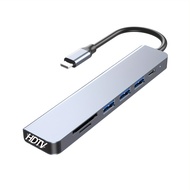 TEMU 7-In-1 USB 3.0 Type-C to HDTV พร้อมกำลังไฟ 100W มี 3 พอร์ต USB 3.0 และเครื่องอ่านการ์ด SD/TF (1