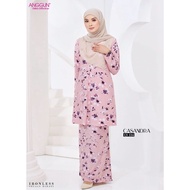 Dusty Pink Baju Kurung Riau | Kurung Ironless | Kurung Casandra Anggun Cotton Collection