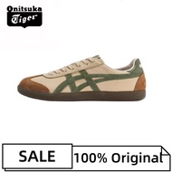Tiger Shoe Tokuten Low top retro casual shoes men's and women's same style brown green Asics Onitsuka