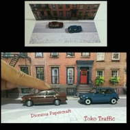 Code M diorama papercraft Road Building scale 164/
Photography Diorama