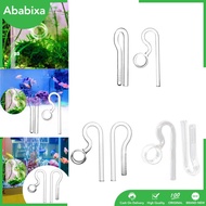 [Ababixa] Aquarium Lily Pipe Inflow/outflow Clear Easy to Clean Adjust The Flow Skimmer Easy to Install Remove Oil Glass Lily Pipe Inflow