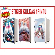 BIRD MOTIF FRIDGE STICKER 1 DOOR FRIDGE