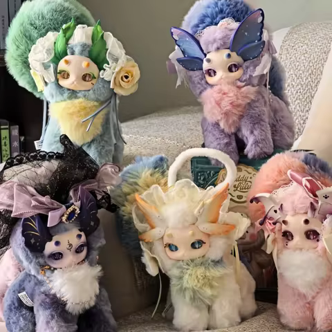 Tutulong Fantasy Creatures v2 Magic Academy Series Blind Box Fluffy Pendant Dragon Plushie Mystery B