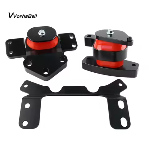 Black engine motor drive mounting kit for 15-19 Audi A3 S3 Volkswagen Golf GTI MK7 1.8T 2.0T