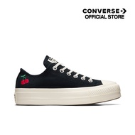 CONVERSE รองเท้าผ้าใบ CHUCK TAYLOR ALL STAR LIFT CHERRY ON WOMEN BLACK/RED (A08862C) A08862CF_S4BKRE