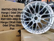 2ND USED SPORT RIM 18 INCH RM1580 4PC RIM ( MERCEDES BENZ VOLKSWAGEN HONDA TOYOTA MAZDA)