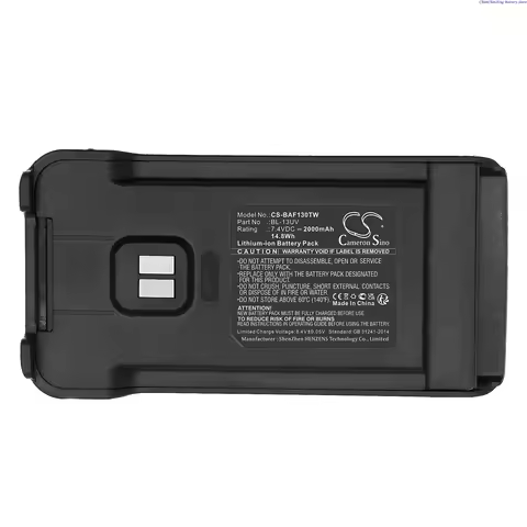 Cameron Sino 7.4V 2000mAh Two-Way Radio Battery BL-13UV for Baofeng UV-13 Pro,MU-5 MURS,UV-88,RT-85,