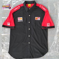 Workshirt Ferrari F-1 Kemeja Official Team Crew Vintage Retro Original Merchandise Scuderia Ferrari 