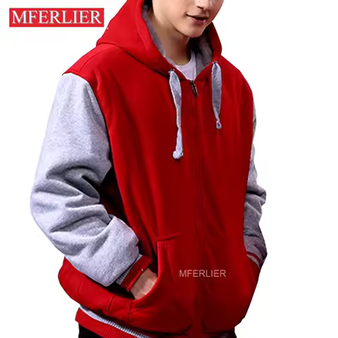 Winter Warm Plus Size Men Sweatshirt 5XL 6XL 7XL 8XL 9XL Bust 157cm Large Size Hoodie