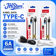 Fast Data Cable FLECO F-53 LED Light 6A USB To MICROOriginal Type-C/