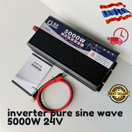 Inverter Pure Sine Wave 5000W อินเวอร์เตอร์ เพียวซายแท้ 100% มีประกัน เครื่องแปลงไฟรถเป็นไฟบ้าน คลื่นกระเเสไฟนิ่ง