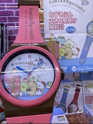 全新日本 Toreba 景品 角落生物 超大 手錶型 掛牆鐘 炸豬排 馬卡龍 sumikko gurashi 大毛公仔 夾公仔 恐龍 企鵝 sumikkogurashi Sanrio disney