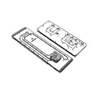 Bykski Dual Distro Plate For Thermaltake CTE C750 PMMA w/ 5v Addressable RGB(RBW) (RGV-TT-C750-P & R