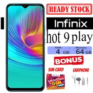 INFINIX HOT 9 PLAY RAM 4GB ROM 64 GB -Garansi