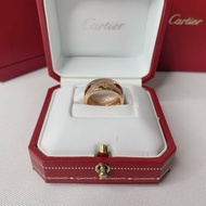 Cartier 卡地亞玫瑰金戒指