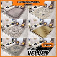 CIQ Crystal Velvet Carpet  DESIGN B / 6xl / 3XL / XL / L / M / Carpet for Living Room / Rugs / Floor