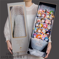 Doraemon Doraemon Doraemon Doraemon Blue Fatty Soap Rose Cartoon Doll Doll Bouquet Valentine's Day G