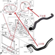 阿特茲昂克賽拉CX4CX-5CX5CX-5引擎水箱上下水管冷卻管膠管