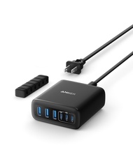 Anker 112W 6-Port GaN Desktop Charger - High-Speed Charging for iPhone 15 Samsung S23/S22/S21 Google