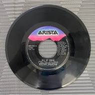 Whitney Houston - All At Once • Philippines Pop Music Vinyl Plaka 45 Rpm • VG Condition