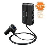 Capdase POWERHUB BQP4 3-SOCKET AND 4-USB QC 3.0 AND USB-C PD車充CA00-PA01
