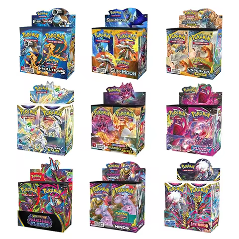 English Pokemon TCG Scarlet Violet Brilliant Stars Evolutions Booster Box Pokemon Card 36 Packs 360 