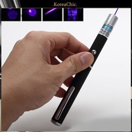 <koreachic> Pointer Pen Visible Powerful Portable Purple Blue Beam Light Pointer Pen for Home
