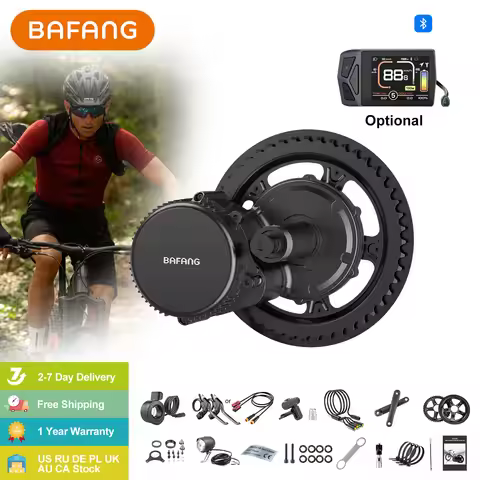 BAFANG 36V 500W 350W 250W Mid Drive Motor Electric Bicycle Conversion BBS01B BBS02B with Dlsplay Kit