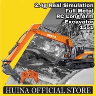 HUINA 1551 BLACK BOX 1:14 LONG ARM EXCAVATOR 15 CHANNEL 2.4GHZ ENGINEERING TRUCK VEHICLE